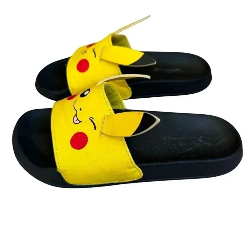 Pokemon Boys Slides Beach Pool Shoes Gamer Gifts SZ 3